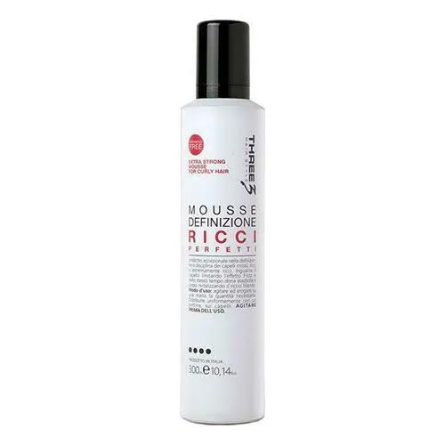 Aφρός Μαλλιών Three Colore Mousse Extra Strong Curly Hair 300ml| Femme Fatale
