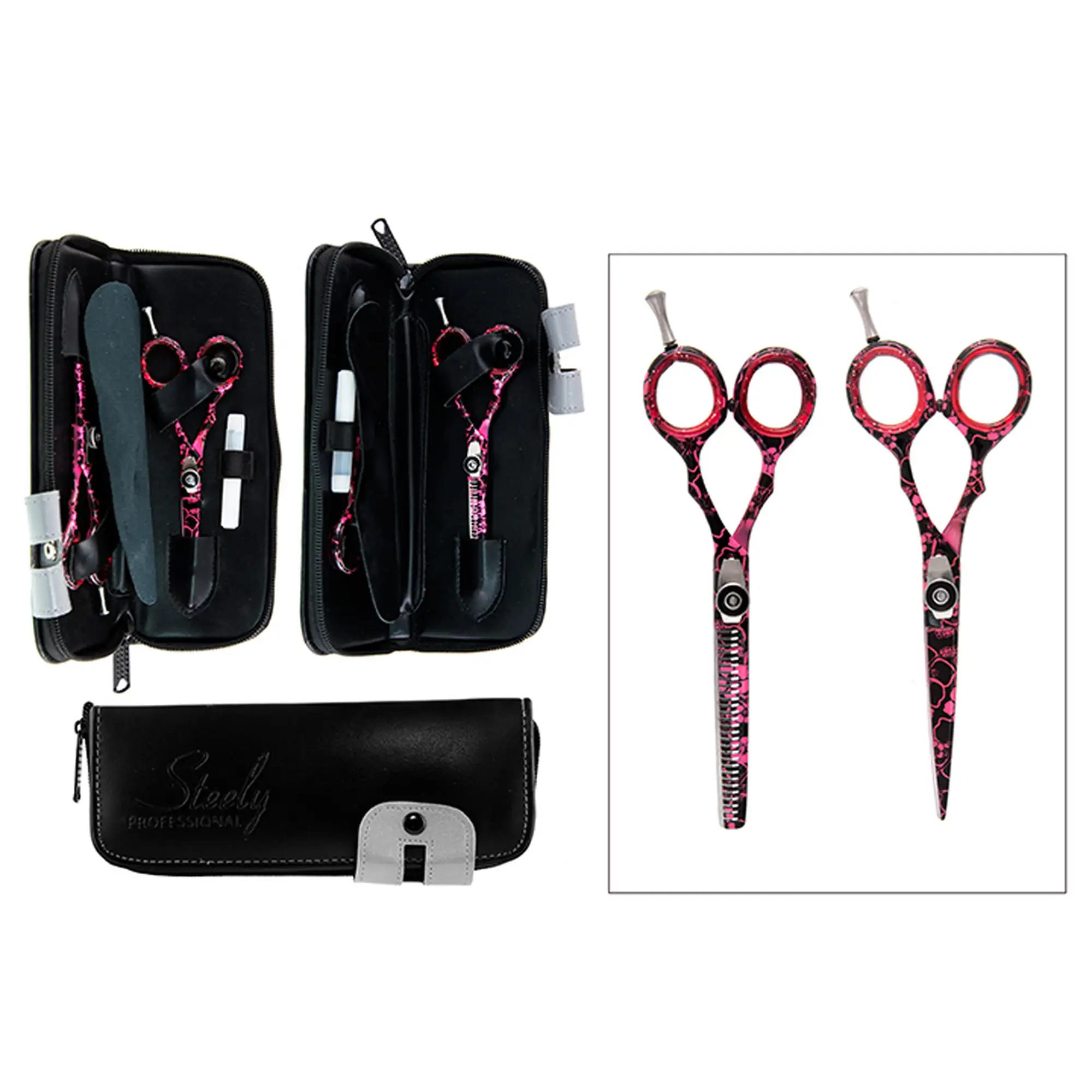 Steely Professional Σετ Ψαλίδια HCS-205 HTS-205 5.5"