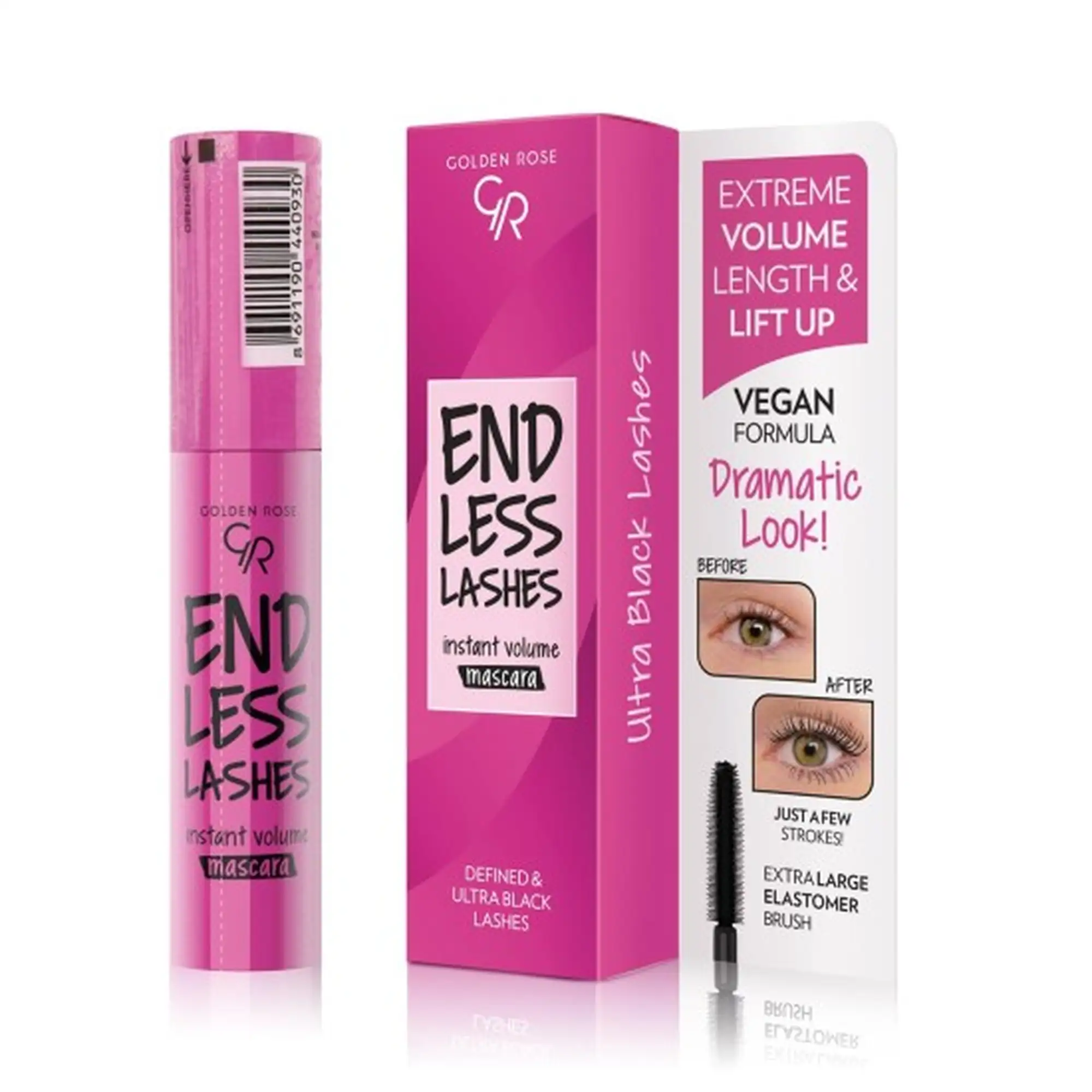 Golden Rose Endless Lashes Mascara Sleeve 13ml