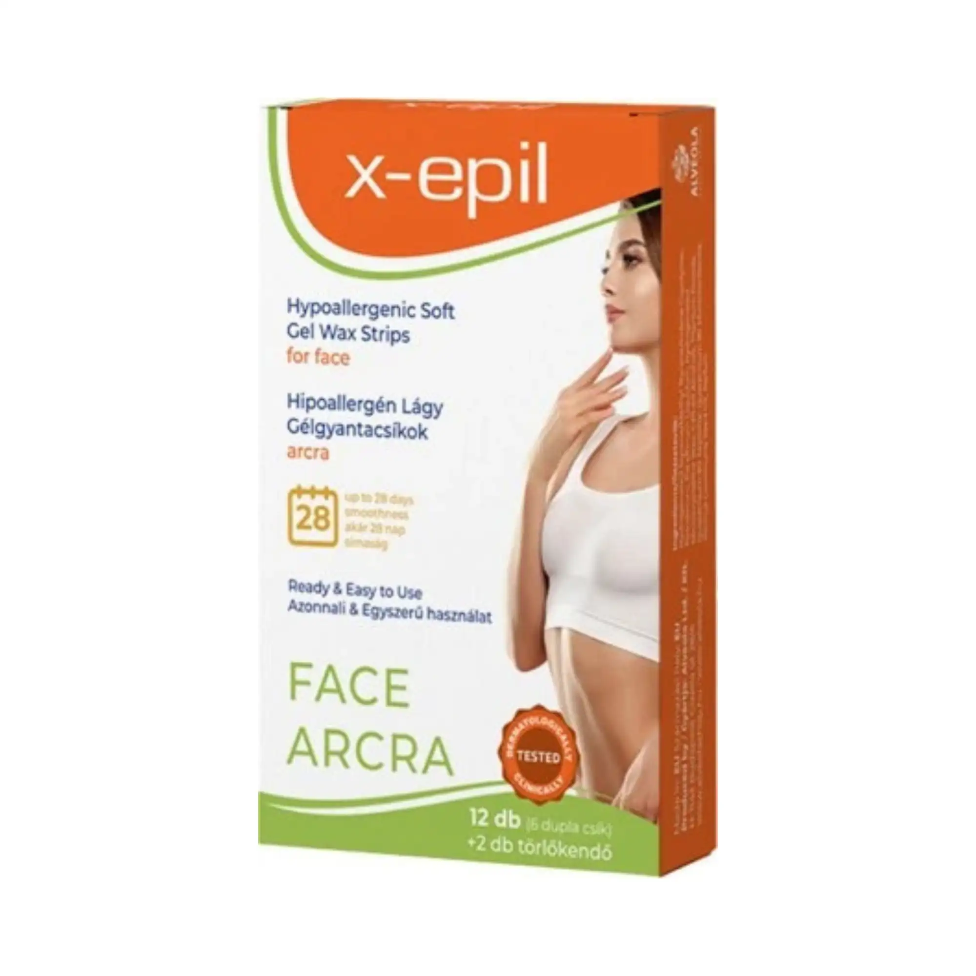 X-EPIL Ταινίες Αποτρίχωσης Προσώπου Sensitive Hypoallergenic 12τμχ.