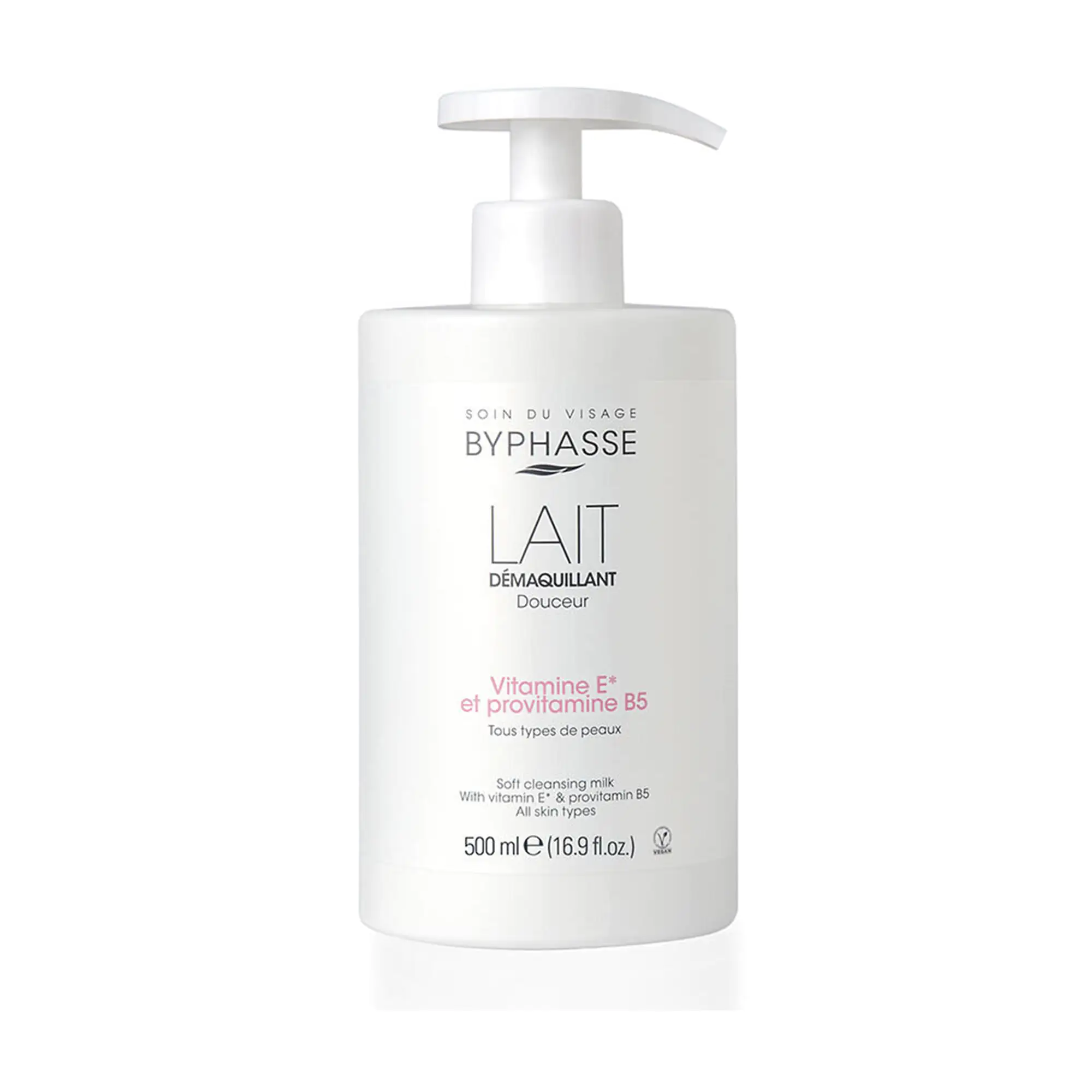 BYPHASSE Soft Cleansing Milk Face & Eyes 500ml (Pump)