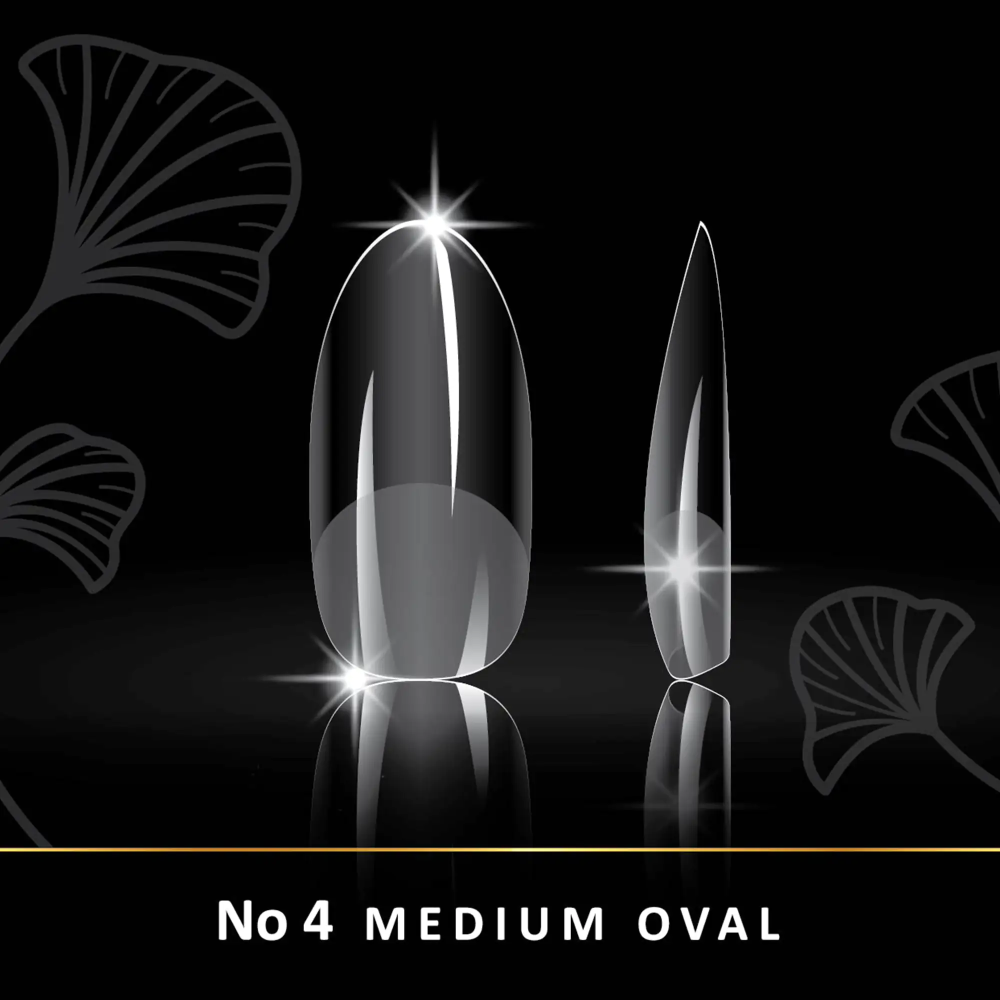 Soft Gel Tips Woww No4 Medium Oval 240 τεμάχια