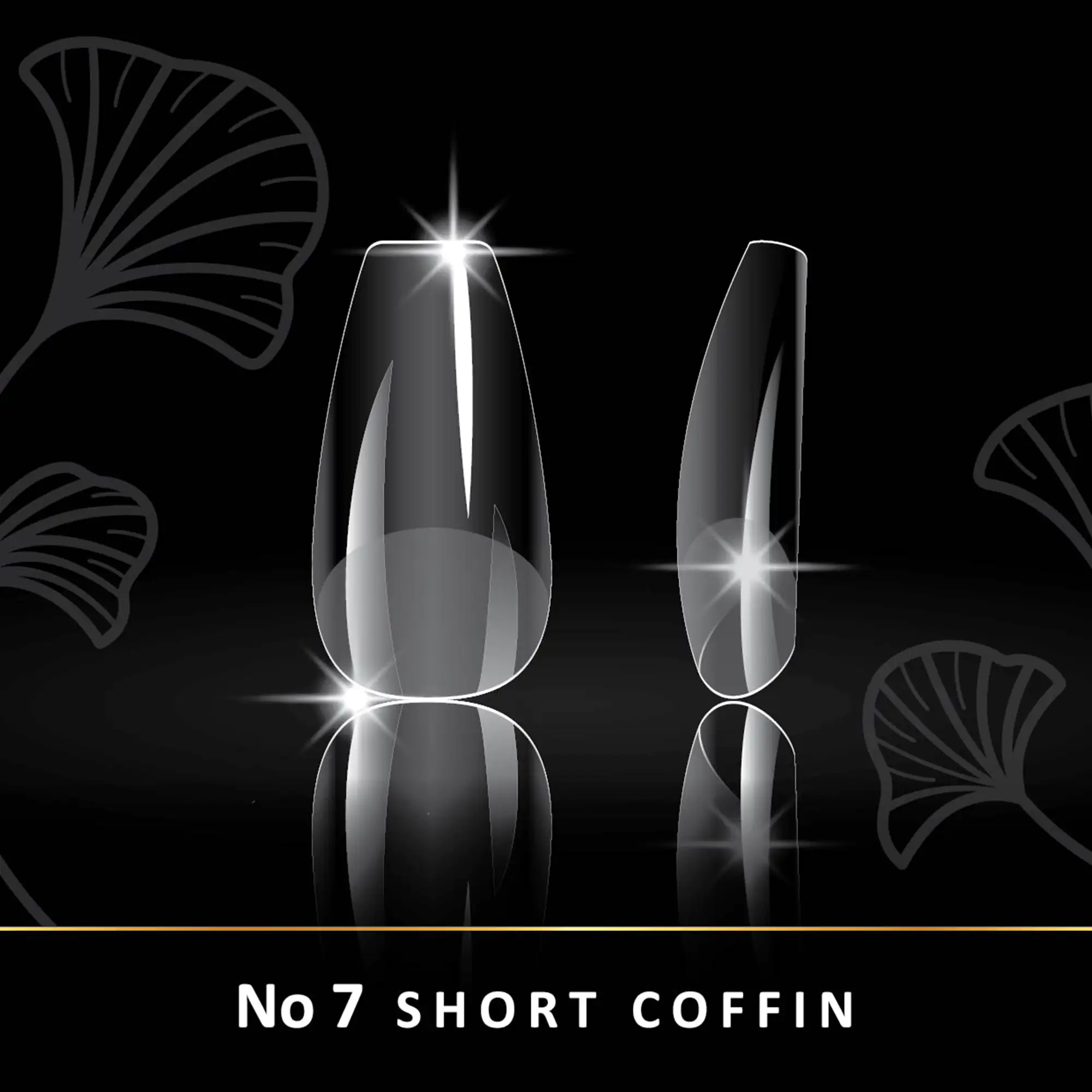 Soft Gel Tips Woww No7 Short Coffin 240 τεμάχια