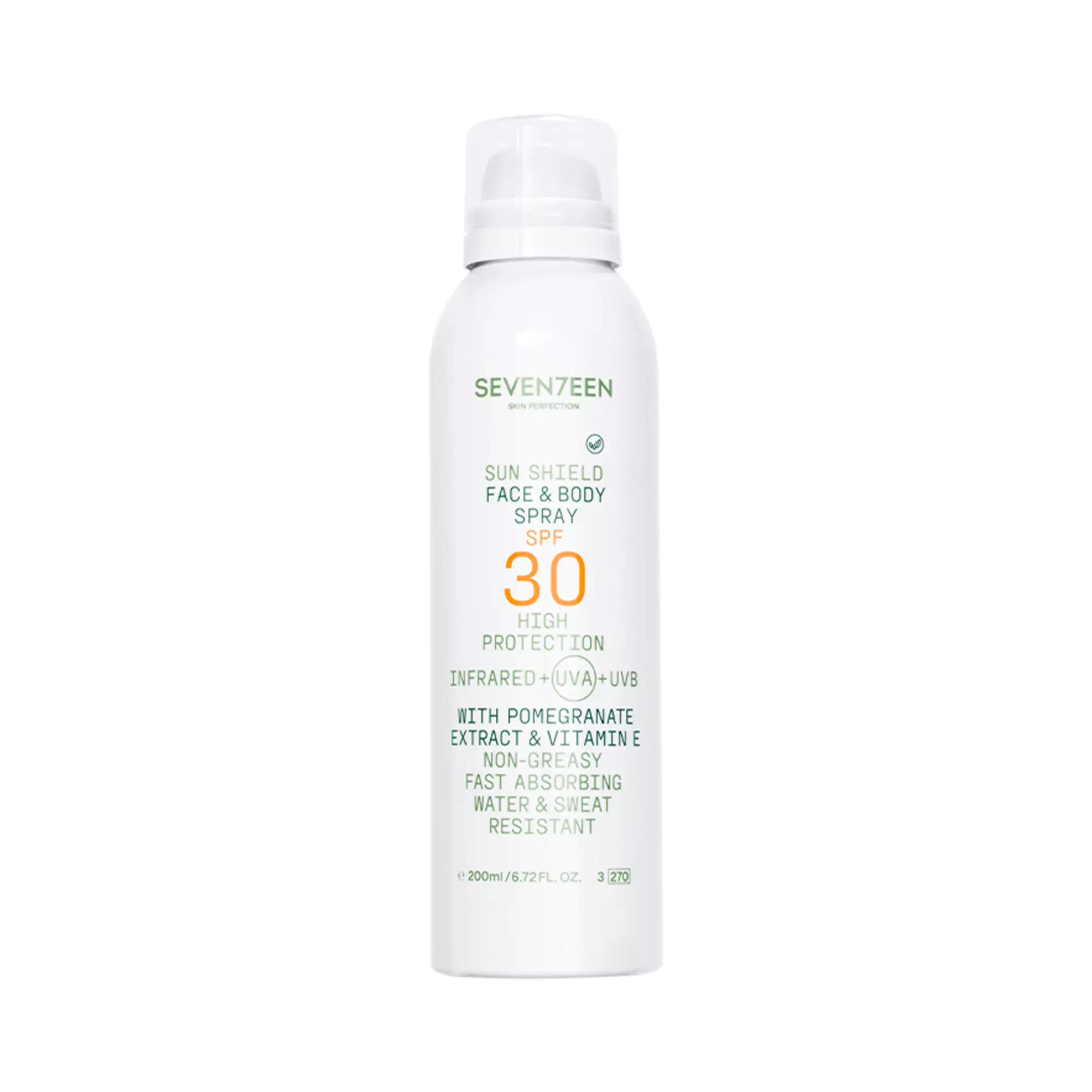 Seventeen Αντηλιακό Σπρέι Προσώπου & Σώματος SPF30 200ml