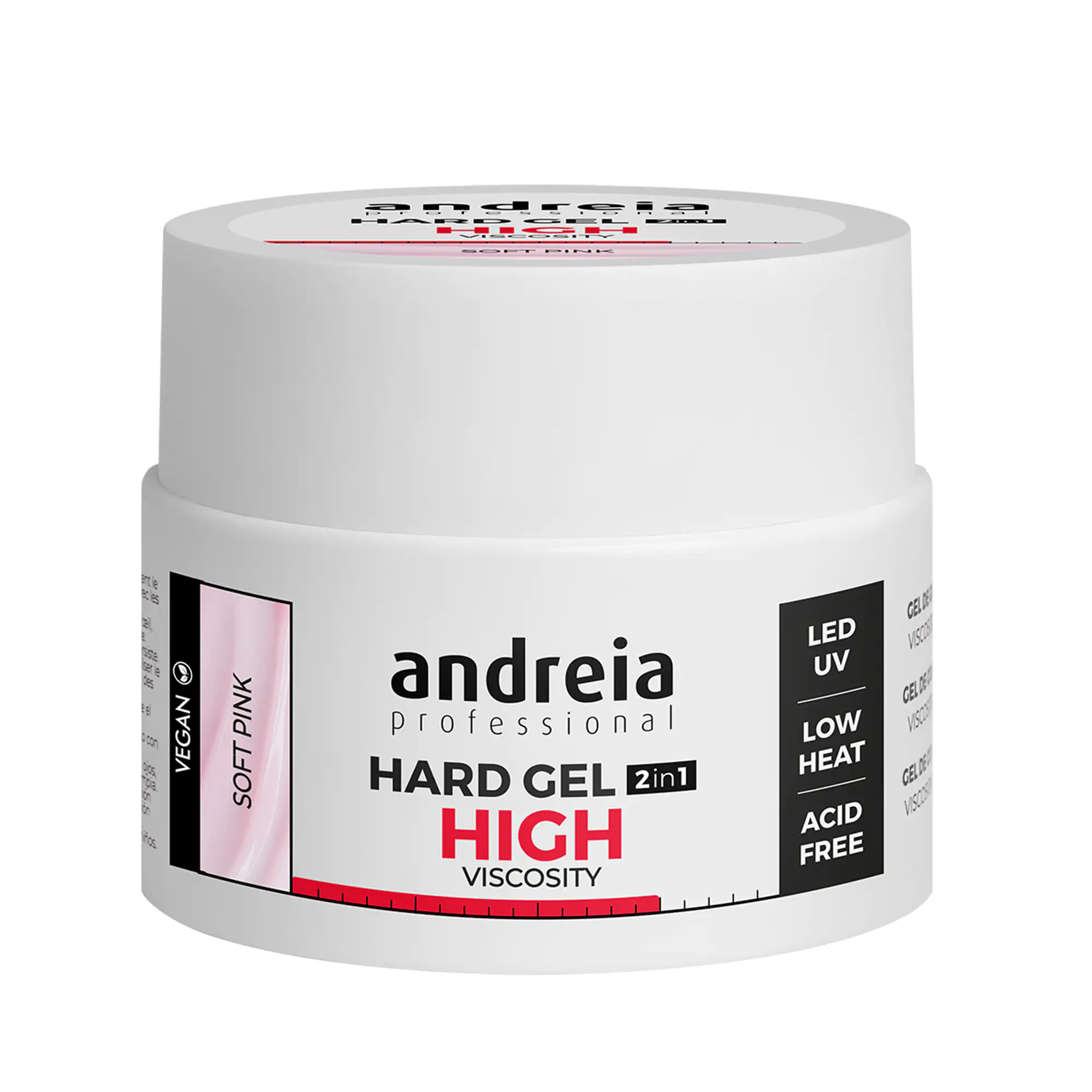 Andreia Τζελ Νυχιών Χτισίματος 2in1 Soft Pink 44gr
