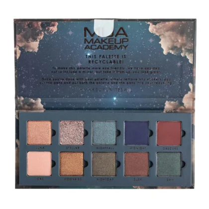MUA Παλέτα Σκιών 10 Shade Nocturnal