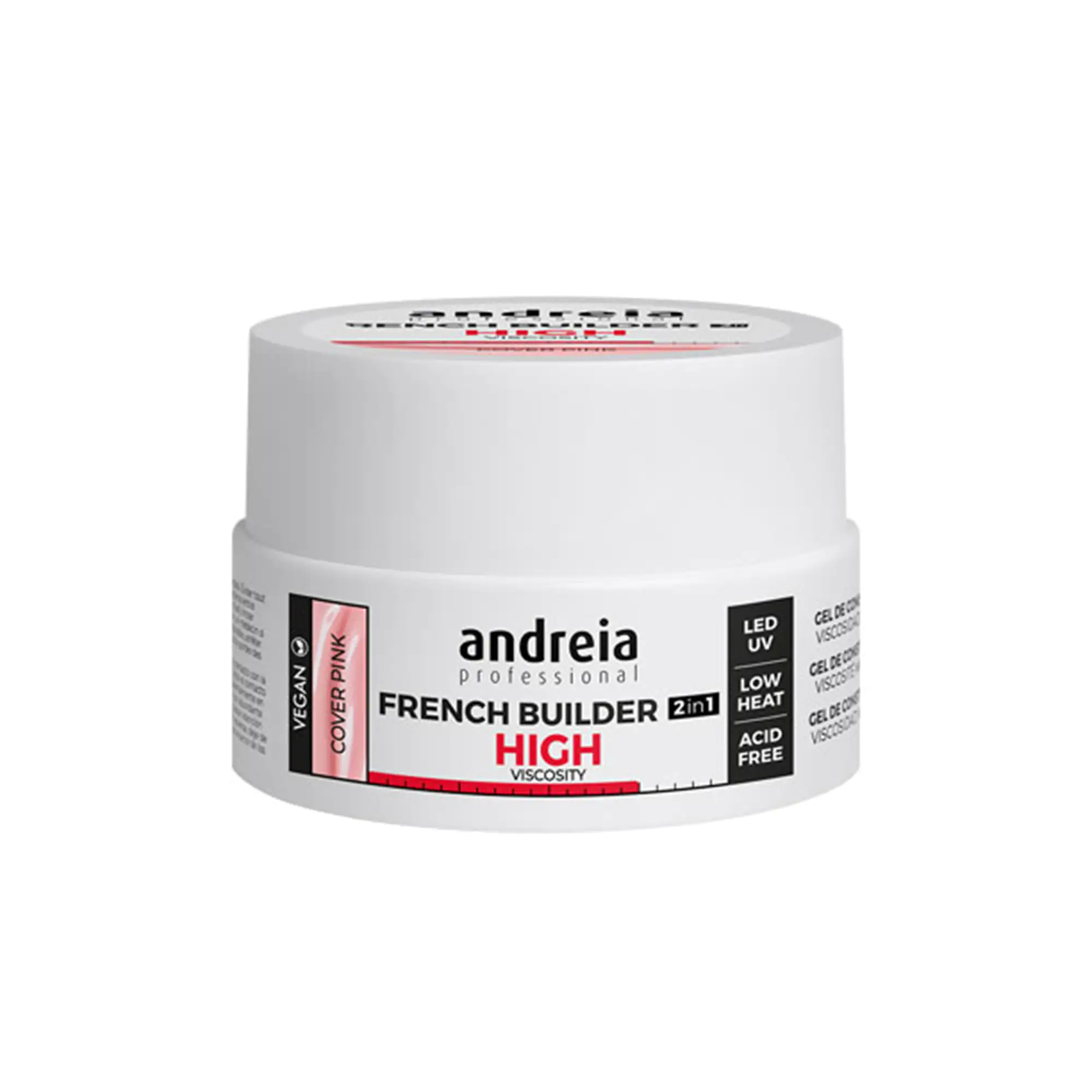 Andreia Gel Χτισίματος για Γαλλικό Ηigh Viscosity 2in1 Cover Pink 22gr