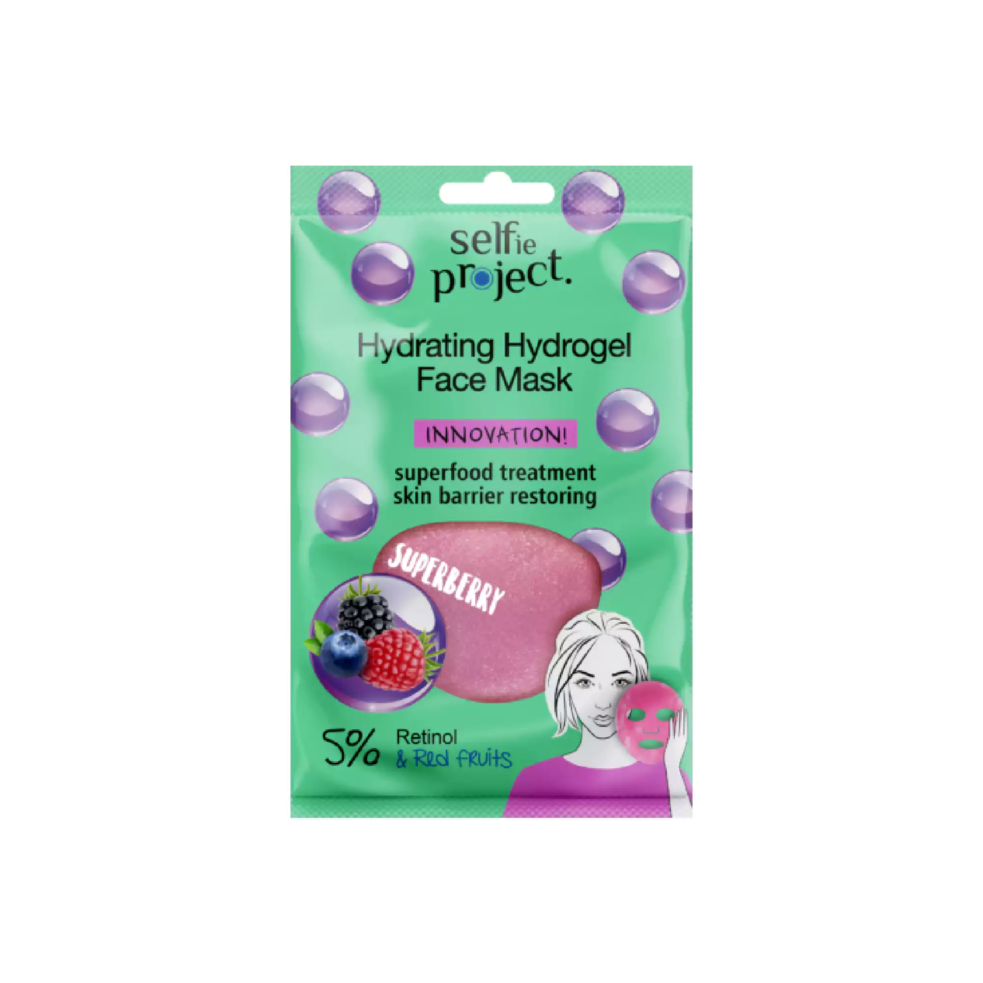 Selfie Project Μάσκα Προσώπου Hydrating Hydrogel 15ml