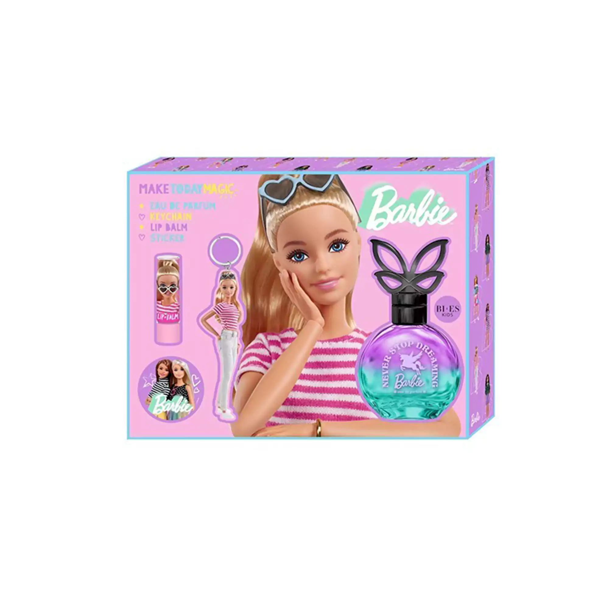 Barbie Σετ Δώρου Lip Balm Today Magic EDP 50ml Keychain