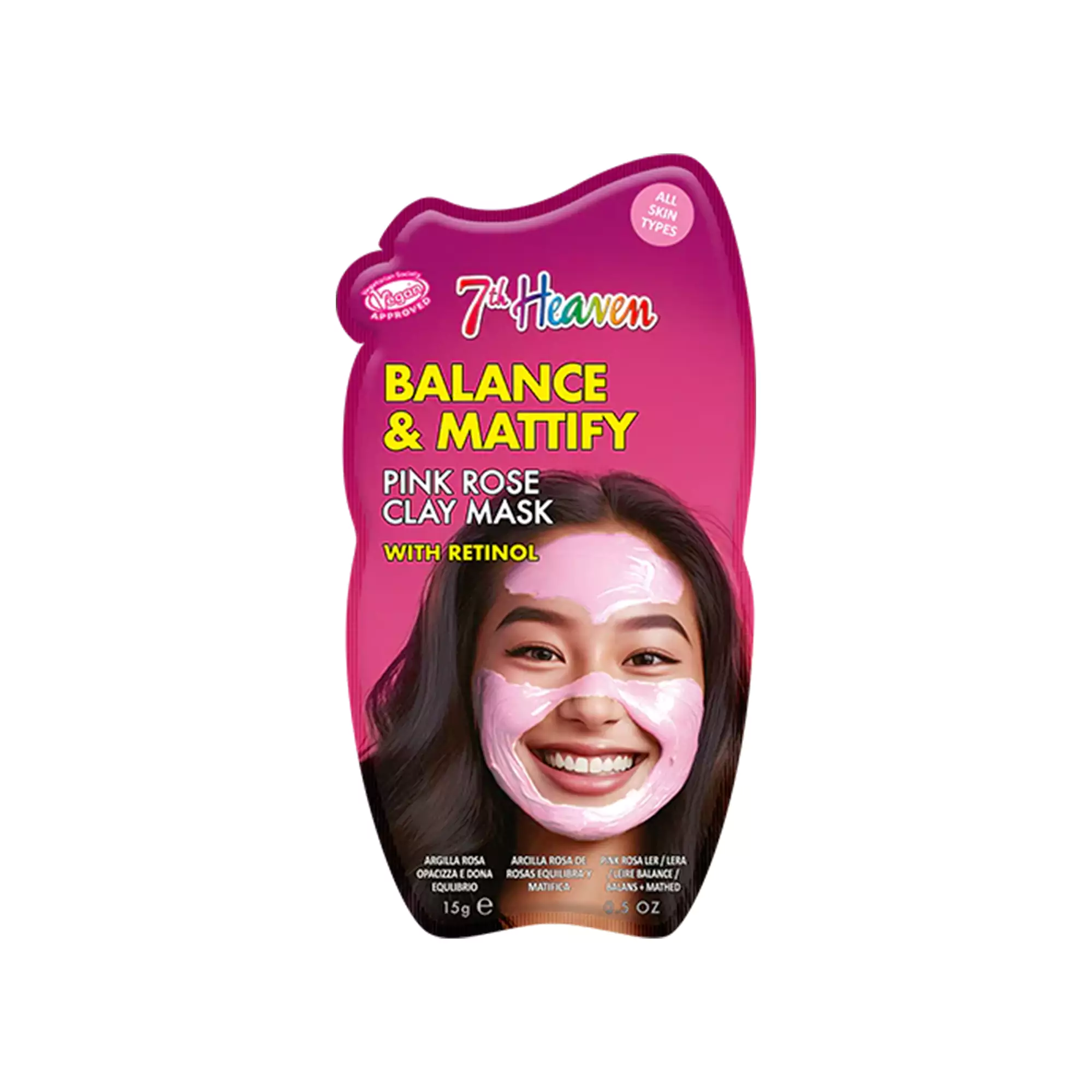 7TH HEAVEN Pink Rose Clay Mask with Retinol 20gr