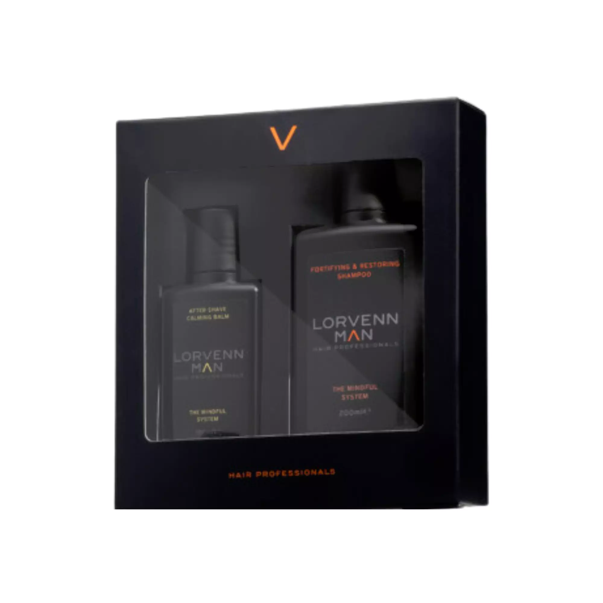 Lorvenn Man Set After Shave Calming Balm & Fortifying Restoring Shampoo