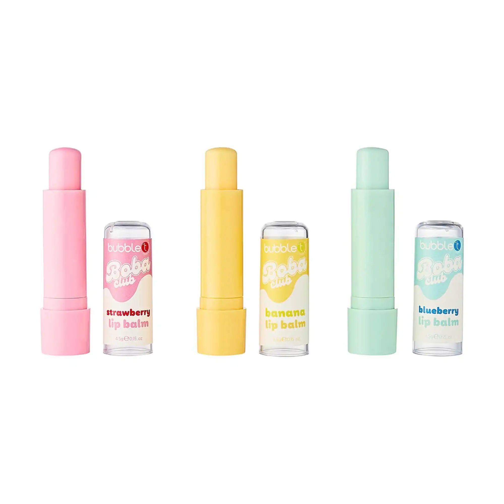 Bubble-T Boba Tea Lip Balm Gift Set 3 x 4.5g
