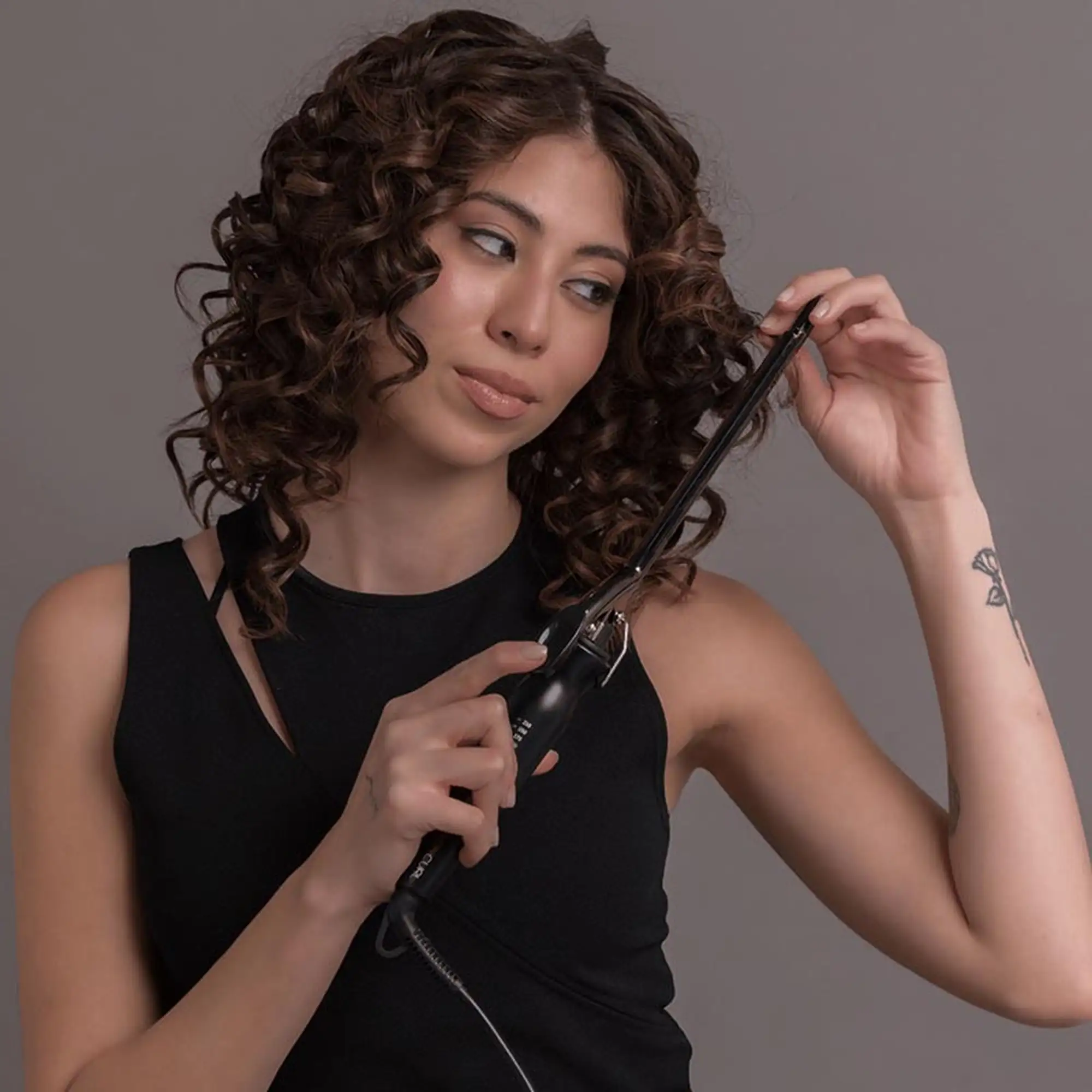 GAMA Ψαλίδι Μαλλιών Salon Curly LED 140o-220o 9mm PC5001