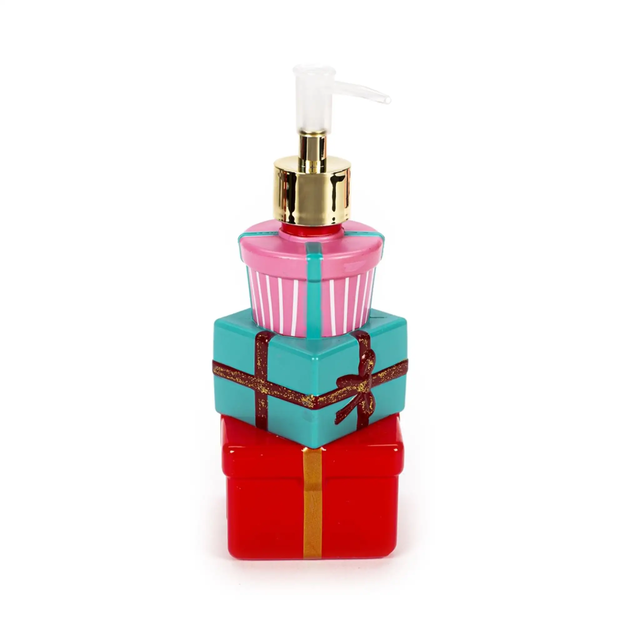 Xmas Soap Stacked Presents Peppermint Candy 500ml