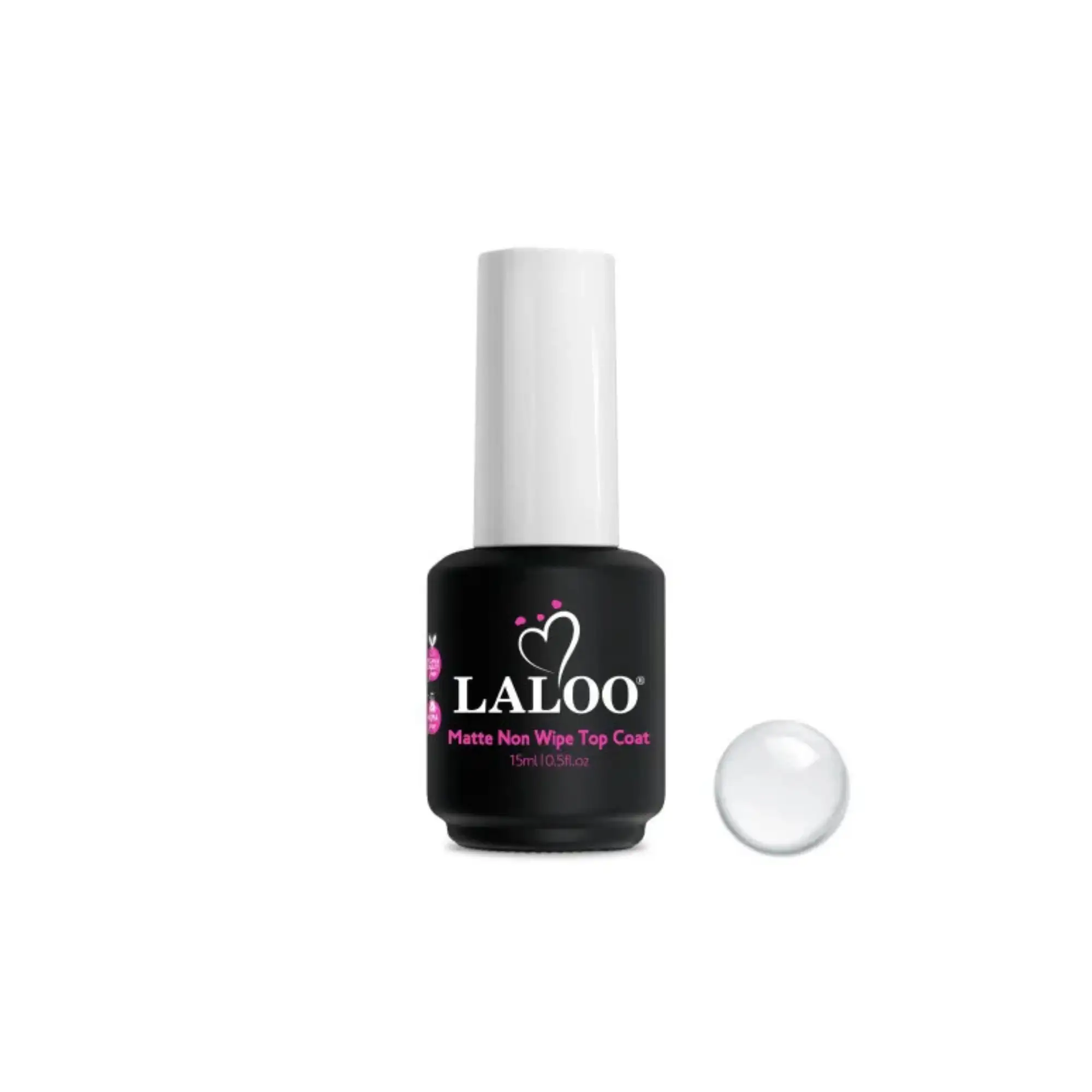 Laloo Matte Non Wipe Top Coat 15ml