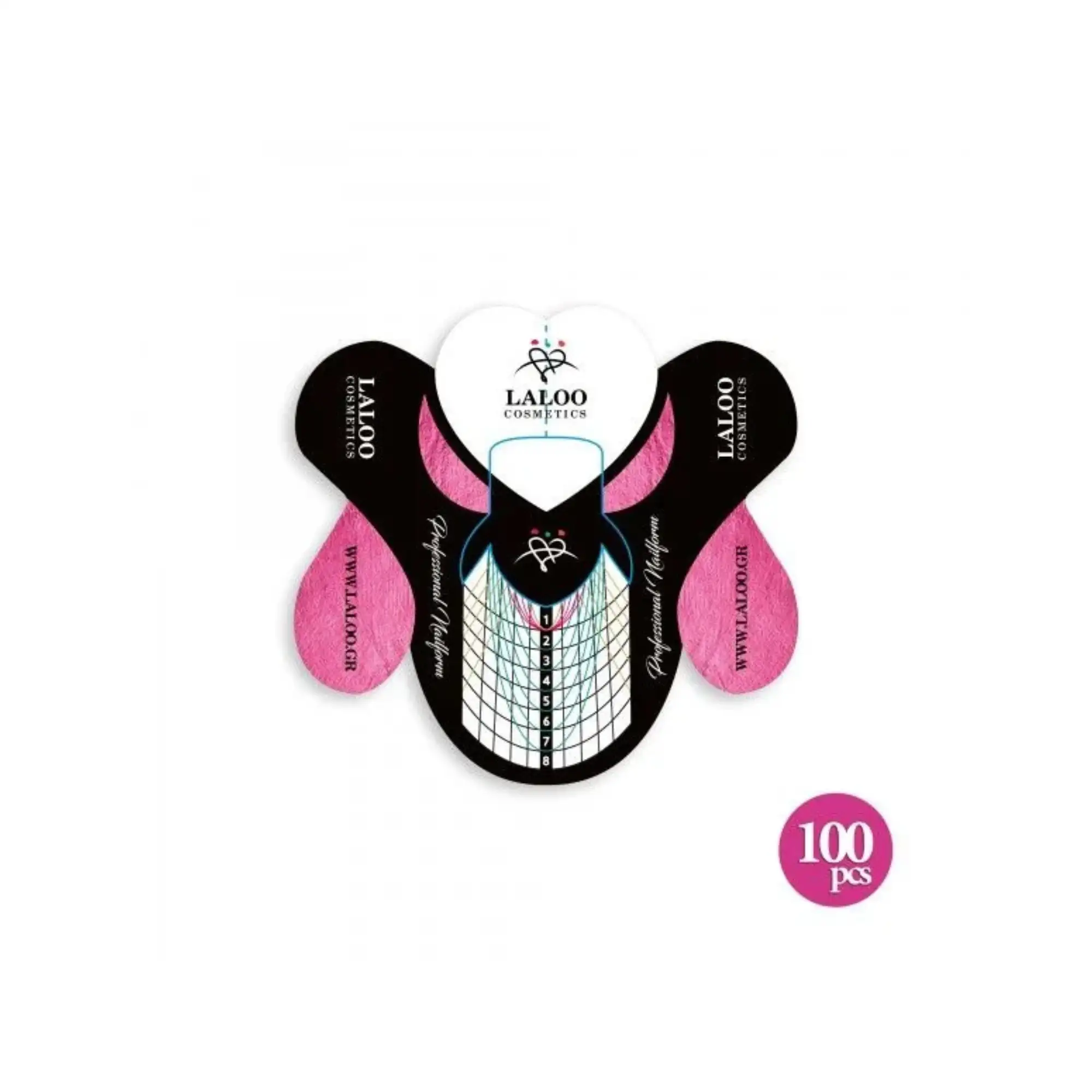 Laloo Professional Nail Forms Fuchsia 100pcs - Image 2