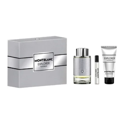 Mont Blanc Explorer Platinum Gift Set EDP 100ml + Shower Gel 100ml + EDT 7.5ml