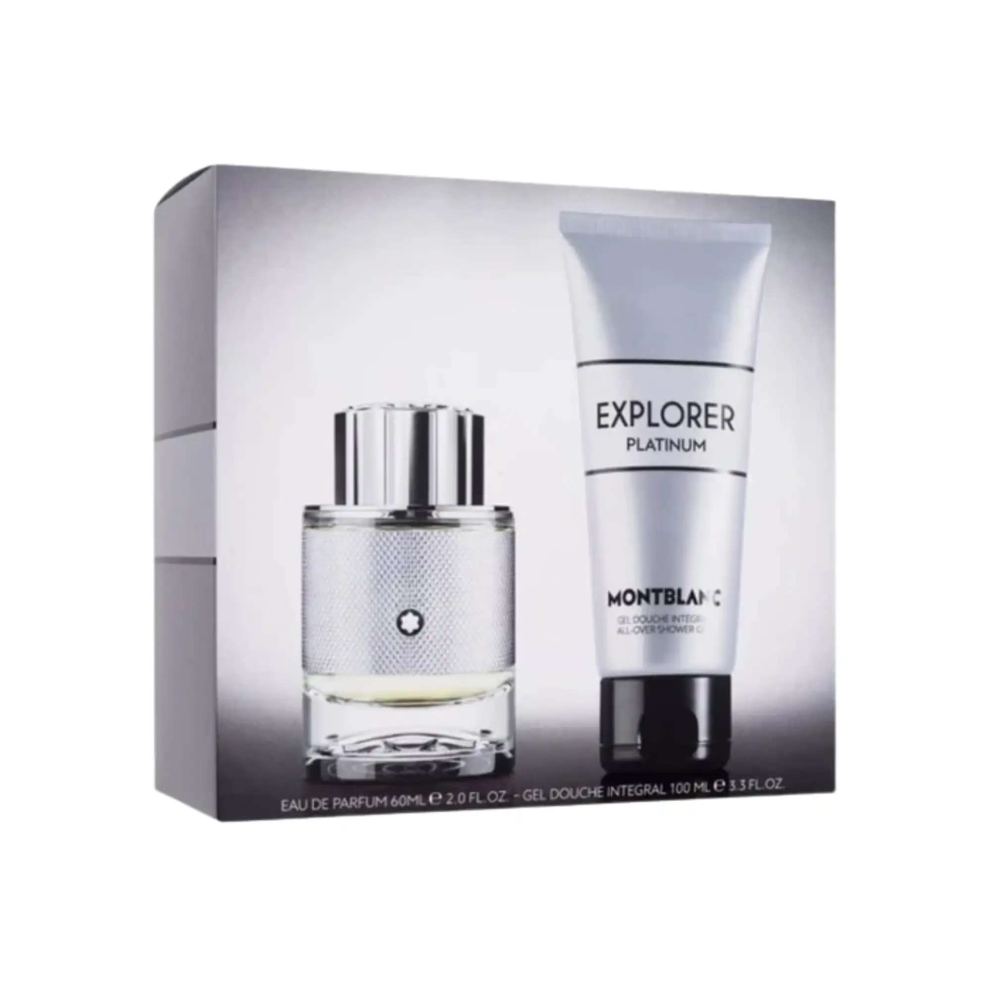 Mont Blanc Explorer Platinum Gift Set EDP 60ml & Shower Gel 100ml