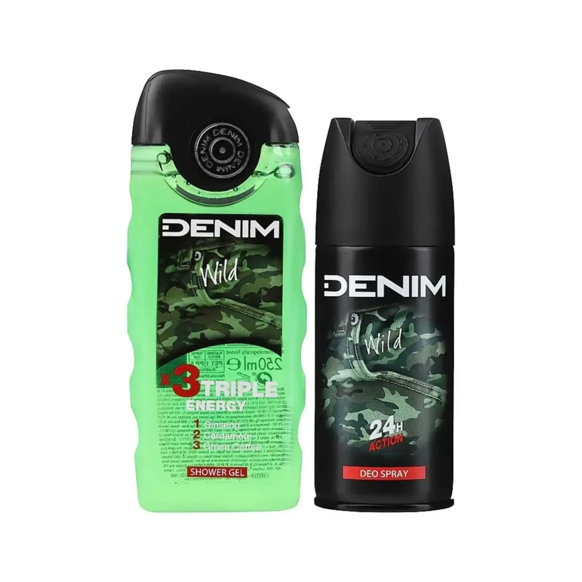 Denim Set Wild Shower Gel 250ml & Deo 150ml - Image 2