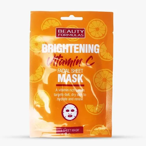 Beauty Formulas Μάσκα Προσώπου Υφασμάτινη Με Βιταμίνη C |Femme Fatale